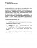 Organización y Administración Educativa