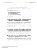 Informe de Promoción de la Salud e Igualdad