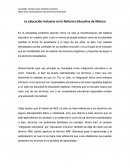La educación inclusiva en la Reforma Educativa de México