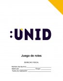 Juego de roles sobre Contribuciones DERECHO FISCAL