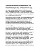 Sistemas inteligentes de transporte en Chile