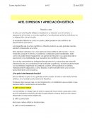 ARTE, EXPRESION Y APRECIACIÓN ESTÉTICA