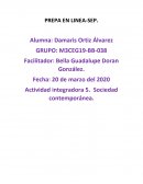 Actividad integradora 5. Sociedad contemporánea. Multiculturalidad en México