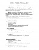 PROYECTO DE ARTICULACION NOS INTEGRAMOS Y APRENDEMOS