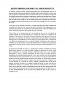 Sintesis empresa Don Primo y su jamon Prosciutto