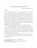 ENFOCADO A UNA BUENA ADMINISTRACIÓN