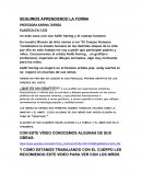 SEGUIMOS APRENDIENDO LA FORMA