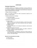 ESTRATEGIAS PROGRAMA PROMOCIONAL