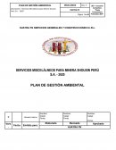 PLAN DE GESTIÓN AMBIENTAL