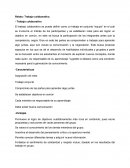 Relato trabajo colaborativo