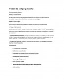 Trabajo de campo y escucha