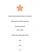 SISTEMA DE DISTRIBUCION DEL PRODUCTO O SERVICIO