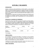 Acto del 17 de agosto General don José de San Martín