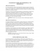 ANALISIS DE UN MERCADO TRADICIONAL Y NO TRADICIONAL