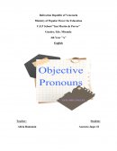Pronombres objetivos
