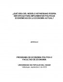 Aplicación teoría keynesiana a la economía colombiana