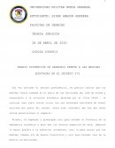 ENSAYO DISTENCIÓN DE DERECHOS FRENTE A LAS MEDIDAS ADOPTADAS EN EL DECRETO 579