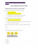 TALLER ADMINISTRACIÓN DEL TIEMPO