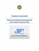 Sistema de Gestión Sustentable del Gran Hotel Presidente Salta