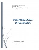DISCRIMINACION E INTOLERANCIA
