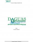 PLAN DE TRABAJO DAGUAS E.S.P