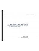 ANALISIS DE ARQ. URBANISTA