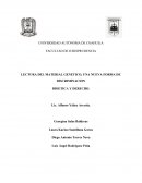 LECTURA DEL MATERIAL GENETICO, UNA NUEVA FORMA DE DISCRIMINACION