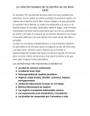 La relación humana de la familia en los años 1970