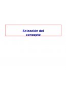 Seleccion del concepto para desarrollo del producto