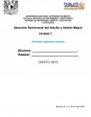 Atención Nutricional del Adulto y Adulto Mayor