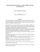 Caracterización de los materiales metálicos