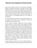 Resumen de la biografía de Howard Schultz