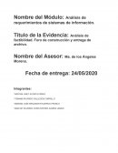 Análisis de factibilidad. Foro de construcción y entrega de archivo