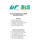 Plan de gestión del cambio organizacional
