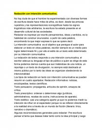 Redacción con intención comunicativa. Página 1