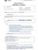 MATERIALISMO VS IDEALISMO