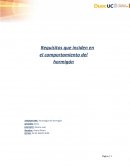 Requisitos que inciden en el comportamiento del hormigón