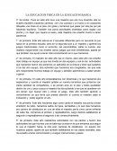 La educación física