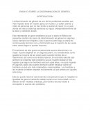 ENSAYO SOBRE LA DISCRIMINACION DE GENERO