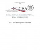 HERRAMIENTAS DE COSTOS PARA LA TOMA DE DECISIONES