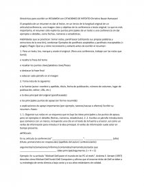 Directrices para escribir un RESUMEN con CITACIONES DE INTEXTO. Página 1