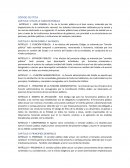 Organos de gobierno, codigo etica