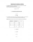 Medidas de Tendencia Central