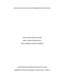 ENSAYO RIESGOS EN USO DE HERRAMIENTAS ELÉCTRICAS