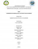 CONSIDERACIÓN GENERALES DE LOS PROYECTOS DE INVERSIÓN