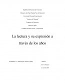 La lectura y su expresión a través de los años