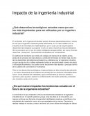 Impacto de la ingeniería industrial
