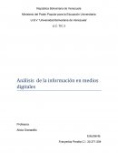 Análisis de la información en medios digitales