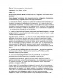 Historia y prospectiva de la educación