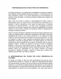 RESPONSABILIDAD DEL ESTADO POR ACTOS TERRORISTAS. Página 1